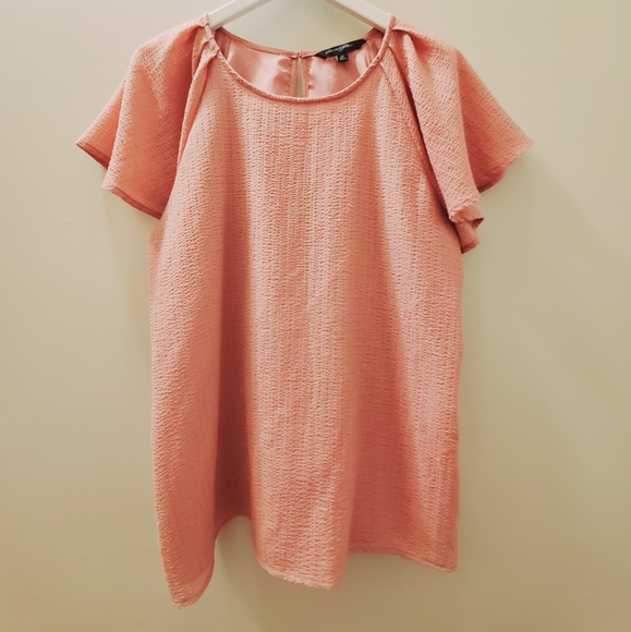 Banana Republic punk short angel sleeve pink top medium - Picture 2 of 8